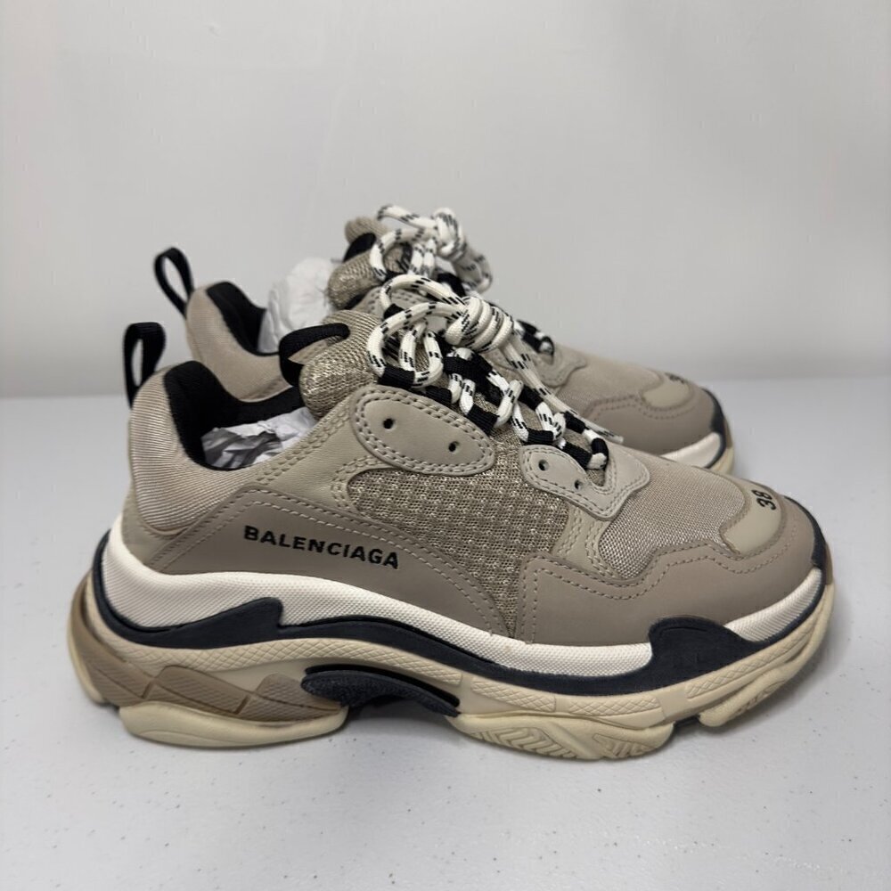 Balenciaga Beige Triple S Sneaker - Picture 16 of 16